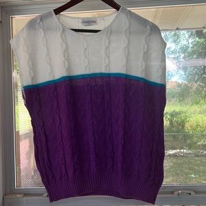 Sleeveless sweater top, size XL